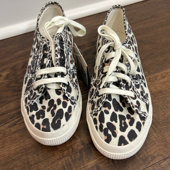 Superga 2750 Sneaker in Light Beige Leopard Avorio - Picture 2 of 6